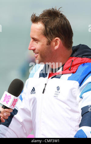 31.07.2012. Weymouth, England.  Members of the British Sailing Team Olympic Games 2012 Nick Dempsey Stock Photo