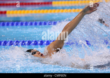 Kazuki Watanabe (JPN), AUGUST 1, 2012 - Swimming : Men's 200m Backstroke Semi-final at Olympic Park - Aquatics Centre during the London 2012 Olympic Games in London, UK. (Photo by YUTAKA/AFLO SPORT) Stock Photo