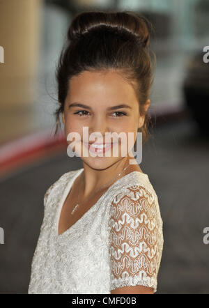 Aug. 2, 2012 - Los Angeles, California, U.S. - Bailee Madison Attending the Hallmark Channel and Hallmark Movie Channel TCA held at the Beverly Hilton Hotel in Beverly Hills, California on August 2, 2012. 2012(Credit Image: Â© D. Long/Globe Photos/ZUMAPRESS.com) Stock Photo