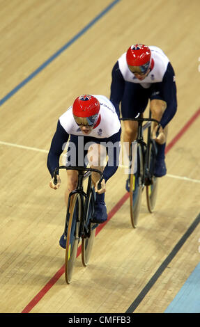 JASON KENNY & PHILIP HINDES GREAT BRITAIN STRATFORD LONDON ENGLAND 02 August 2012 Stock Photo