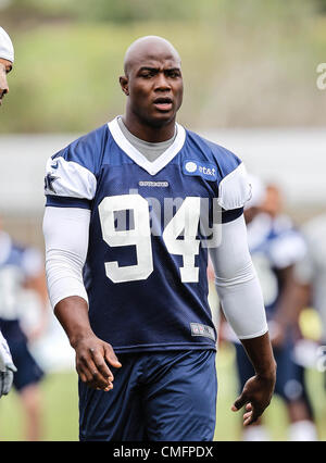 Dallas Cowboys linebacker DeMarcus Ware (94) at Cowboys training camp  Tuesday, July 27, 2010, in San Antonio. (AP Photo/Tony Gutierrez Stock  Photo - Alamy