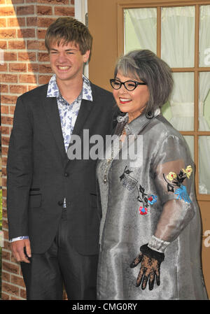 Aug. 4, 2012 - Los Angeles, California, U.S. - Roseanne Barr, Buck Thomas  Attending The Comedy Central Roast Of Roseanne Held at The Hollywood Palladium in Hollywood, California on August 4, 2012. 2012(Credit Image: Â© D. Long/Globe Photos/ZUMAPRESS.com) Stock Photo