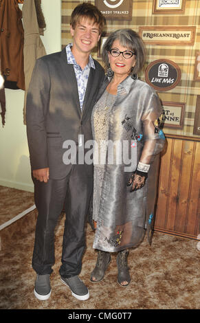 Aug. 4, 2012 - Los Angeles, California, U.S. - Roseanne Barr, Buck Thomas  Attending The Comedy Central Roast Of Roseanne Held at The Hollywood Palladium in Hollywood, California on August 4, 2012. 2012(Credit Image: Â© D. Long/Globe Photos/ZUMAPRESS.com) Stock Photo