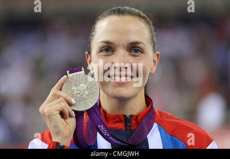 VICTORIA PENDLETON GREAT BRITAIN STRATFORD LONDON ENGLAND 07 August 2012 Stock Photo