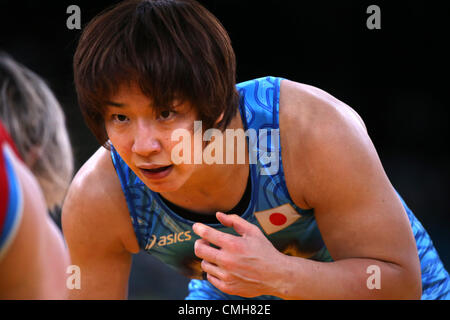 Kyoko Hamaguchi (JPN),  AUGUST 9, 2012 - Wrestling :  Women's 72kg Freestyle  at ExCeL  during the London 2012 Olympic Games in London, UK.  (Photo by Koji Aoki/AFLO SPORT) [0008] Stock Photo