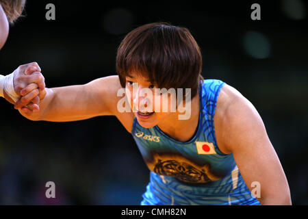 Kyoko Hamaguchi (JPN),  AUGUST 9, 2012 - Wrestling :  Women's 72kg Freestyle  at ExCeL  during the London 2012 Olympic Games in London, UK.  (Photo by Koji Aoki/AFLO SPORT) [0008] Stock Photo