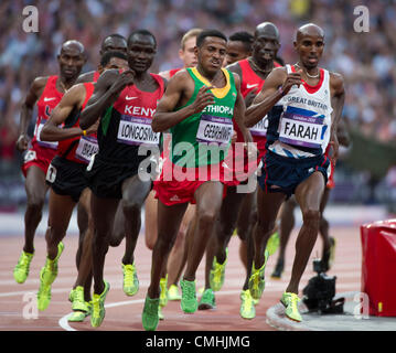 Mo Farah during the London 2012 Kitting Out Session at Loughborough ...