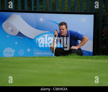 11.08.2012. Coventry, England.  Graham Neville pictured at the Farmfoods British Par Three competition being held at Nailcote Hall, Coventry. Stock Photo