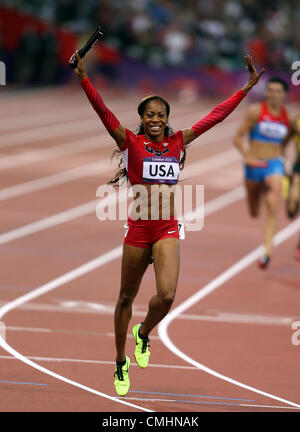 SANYA RICHARDS-ROSS USA LONDON 2012 OLYMPIC GAMES, WOMENS 4X400M FINAL STRATFORD, LONDON, ENGLAND 11 August 2012 DIC9310
