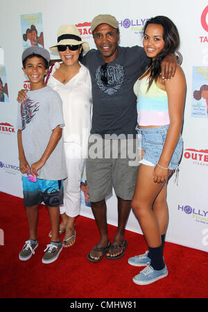 Sugar Ray Leonard and family Los Angeles Premiere Of 'Standing Stock ...