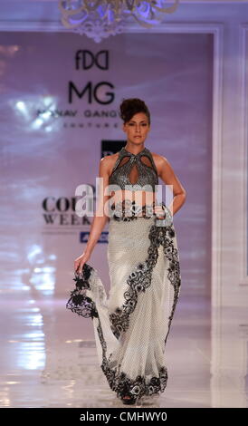 12th August, 2012, New Delhi, India - Manav Gangwani creation at the Delhi Couture Week, 2012 Stock Photo