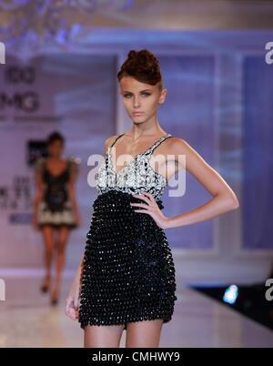 12th August, 2012, New Delhi, India - Manav Gangwani creation at the Delhi Couture Week, 2012 Stock Photo