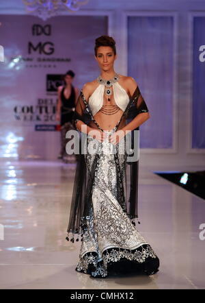 12th August, 2012, New Delhi, India - Manav Gangwani creation at the Delhi Couture Week, 2012 Stock Photo