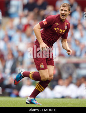 EDIN DZEKO MANCHESTER CITY FC VILLA PARK BIRMINGHAM ENGLAND 12 August 2012 Stock Photo