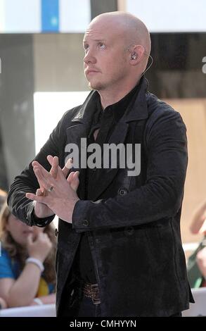 Isaac Slade on stage for NBC Today Show Concert with The Fray, Rockefeller Plaza, New York, NY August 13, 2012. Photo By: Kristin Callahan/Everett Collection Stock Photo