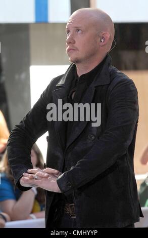 Isaac Slade on stage for NBC Today Show Concert with The Fray, Rockefeller Plaza, New York, NY August 13, 2012. Photo By: Kristin Callahan/Everett Collection Stock Photo