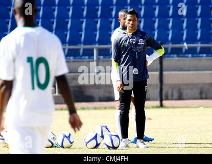 PIETERMARITZBURG, SOUTH AFRICA - AUGUST 14,Fadlu davids during the Maritzburg United media open day at Harry Gwala Stadium on August 14, 2012 in Pietermaritzburg, South Africa Photo by Anesh Debiky / Gallo Images Stock Photo