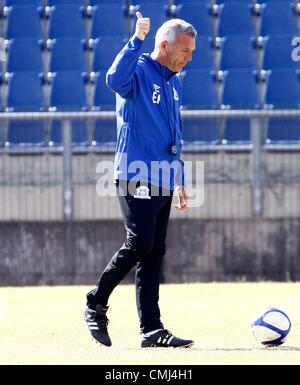 PIETERMARITZBURG, SOUTH AFRICA - AUGUST 14,Ernst Middendorp during the Maritzburg United media open day at Harry Gwala Stadium on August 14, 2012 in Pietermaritzburg, South Africa Photo by Anesh Debiky / Gallo Images Stock Photo