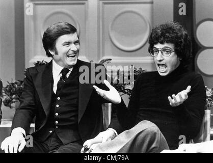 Aug. 14, 2012 - Palm Springs, California, U.S. - Actor Ron Palillo, who played Arnold Horshack in the 'Welcome Back, Kotter,' 1970s television show died Tuesday at his home in Palm Springs. PICTURED: 1977 - MIKE DOUGLAS AND RON PALILLO on THE MIKE DOUGLAS SHOW. (Credit Image: © Globe Photos/ZUMAPRESS.com) Stock Photo