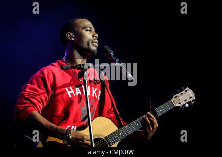 Aug. 16, 2012 - Toronto, Ontario, Canada - American rapper, singer-songwriter and record producer B.O.B (BOBBY RAY SIMMONS JR.) performs on stage at Molson Amphitheatre on KiSS 92.5 Wham Bam in Toronto (Credit Image: © Igor Vidyashev/ZUMAPRESS.com) Stock Photo