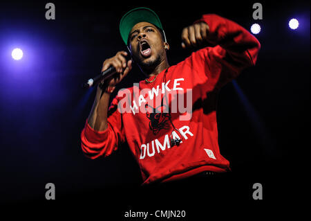 Aug. 16, 2012 - Toronto, Ontario, Canada - American rapper, singer-songwriter and record producer B.O.B (BOBBY RAY SIMMONS JR.) performs on stage at Molson Amphitheatre on KiSS 92.5 Wham Bam in Toronto (Credit Image: © Igor Vidyashev/ZUMAPRESS.com) Stock Photo