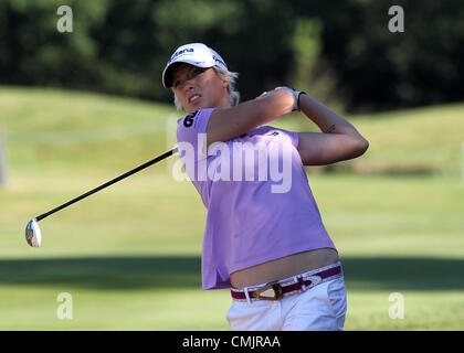 Denham, Greater London, UK. August 18th, 2012. England's Melissa Reid in action during the third and final round of the ISPS Handa Ladies British Masters event at The Buckinghamshire Golf Club. Stock Photo