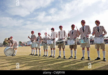 BLOEMFONTEIN, SOUTH AFRICA - AUGUST 18, GV Shots during the FNB Classic Clashes match between Grey High School and Paul Roos at Grey High School on August 18, 2012 in Bloemfontein, South Africa Photo by Loren Battersby / Gallo Images Stock Photo