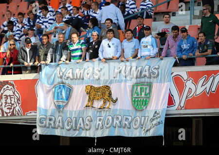 18.08.2012. Cape Town, South Africa.  Argentina fans - South Africa v Argentina at DHL Newlands Stadium - The Championship - Cape Town - South Africa. Stock Photo