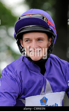 DAVID ALLAN JOCKEY RIPON RACECOURSE RION ENGLAND 18 August 2012 Stock Photo