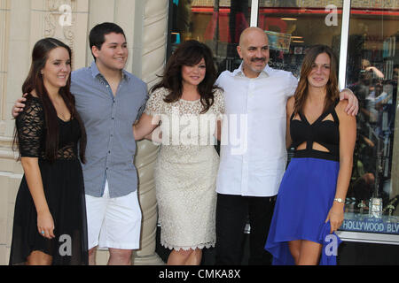 Aug. 21, 2012 - Hollywood, California, U.S. - I15528CHW .Valerie Bertinelli Honored With Star On The Hollywood Walk Of Fame.6912 Hollywood Blvd, Hollywood, CA  .08/22/2012.VALERIE BERTINELLI AND HUSBAND TOM VITALE AND FAMILY . 2012(Credit Image: Â© Clinton Wallace/Globe Photos/ZUMAPRESS.com) Stock Photo