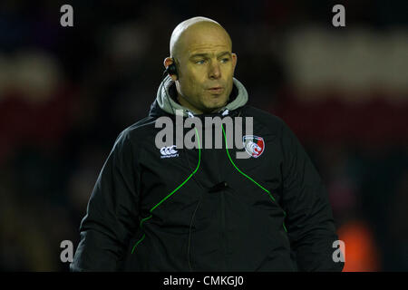 Leicester, UK. 2nd November 2013. Leicester Tigers Director of Rugby Richard Cockerill before the Aviva Premiership match between Leicester Tigers and Harlequins played at Welford Road, Leicester on Saturday 2 November 2013. Credit: Graham Wilson / Pipeline Images/ Alamy Live News