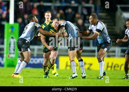 St Helens, UK. 02nd Nov, 2013. Paul Gallen (Australia &amp; Cronulla Sharks) during the Rugby League World Cup group A game between Australia and Fiji from Langtree Park Stadium. Credit:  Action Plus Sports/Alamy Live News Stock Photo