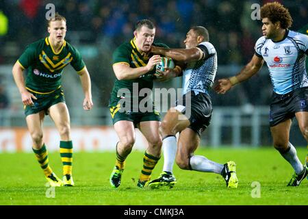 St Helens, UK. 02nd Nov, 2013. Paul Gallen (Australia &amp; Cronulla Sharks) during the Rugby League World Cup group A game between Australia and Fiji from Langtree Park Stadium. Credit:  Action Plus Sports/Alamy Live News Stock Photo