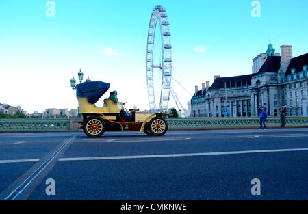 London, UK. 3rd Nov, 2013. London to Brighton Veteran Car Run starts early sunday morning. Credit:  Rachel Megawhat/Alamy Live News