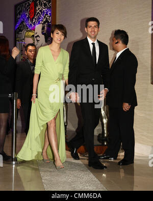 Gigi Leung and husband Sergio attend Charlie Yeung`s wedding ceremony ...