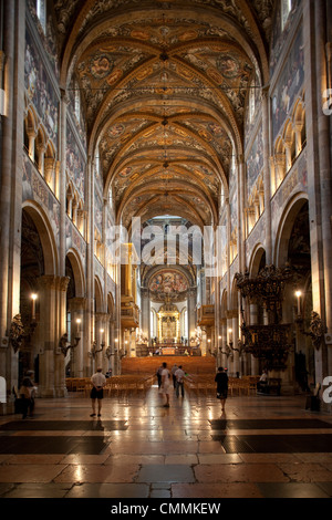 Interior of the Duomo (Cathedral), Parma, Emilia Romagna, Italy, Europe Stock Photo