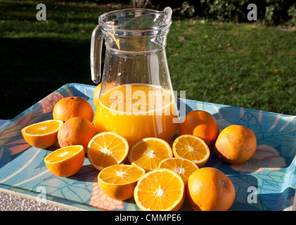 Freshly squeezed orange juice Stock Photo