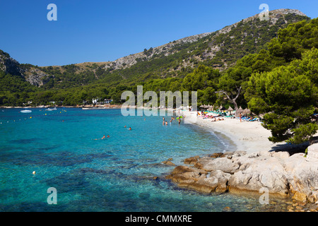 Platja Formentor, near Port de Pollenca (Puerto Pollensa), Mallorca (Majorca), Balearic Islands, Spain, Mediterranean, Europe Stock Photo