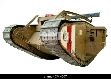 A Cut Out of a Heavy Tank MkV Male used by British armed forced during WW1 Stock Photo