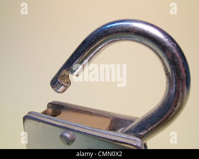 Opened padlock Stock Photo