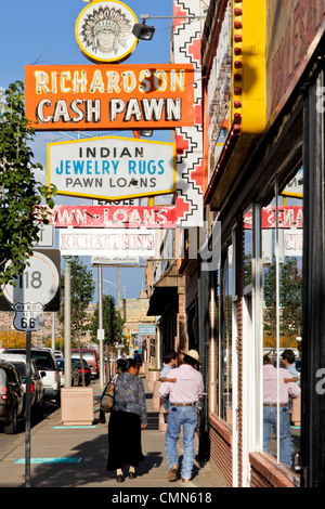 Gallup, New Mexico, United States. Route 66 street scene. Stock Photo