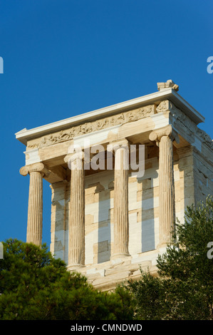 The restored Ionic style Temple Athena Nike (winged victory) on ...