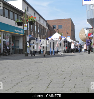 Horsham in West Sussex. This is West Street. Stock Photo