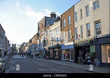 East Street pedestrian shopping area Chichester West Sussex UK Stock Photo