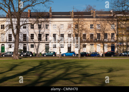 Montpellier Gardens and Regency buildings in Cheltenham, Gloucestershire, UK Stock Photo