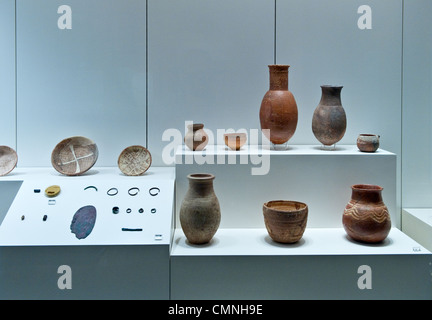 Asia Saudi Arabia  Riyadh The National museum archaeological remains Stock Photo