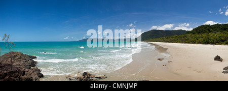 View along Noah Beach. Daintree National Park, Queensland, Australia Stock Photo