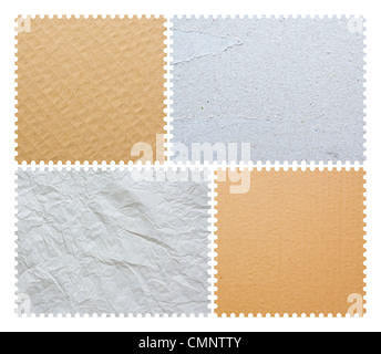 Stamp Borders isolated on white background Stock Photo