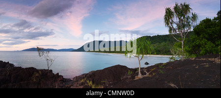 Twilight view along Noah Beach. Daintree National Park, Queensland, Australia Stock Photo