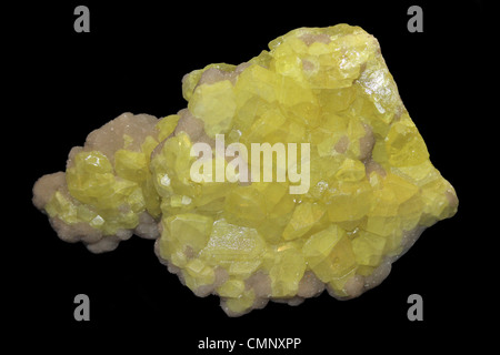 Sulphur Crystals Sicily, Italy Stock Photo